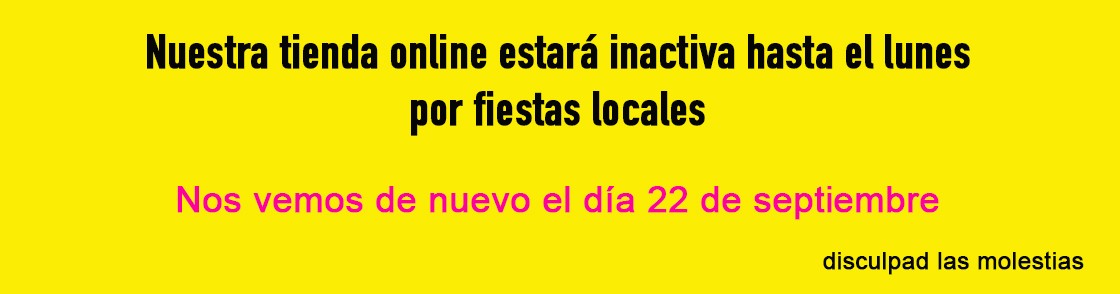 Web inactiva por vacaciones