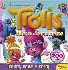 TROLLS. LBUM DE RECORTES + 200 PEGATINAS