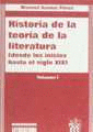 HISTORIA TEORIA LITERATURA VOL I DESDE LOS INICIOS HASTA EL SIGLO XIX